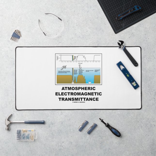 Atmospheric Electromagnetic Transmittance Schreibtischunterlage (Arbeitsplatz)