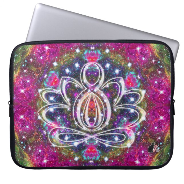 Atmospheric Zen Lotus Laptopschutzhülle (Vorderseite)