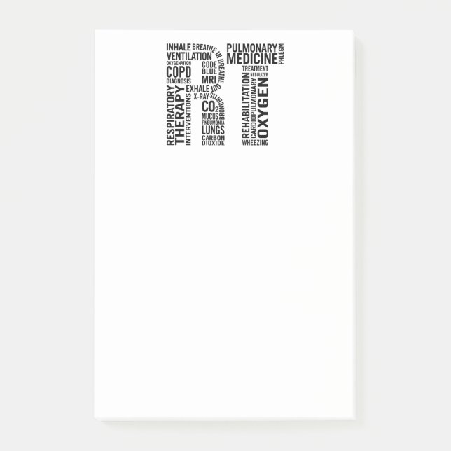 Atmungstherapeut Funktelegrafie Post-it Klebezettel (Vorderseite)