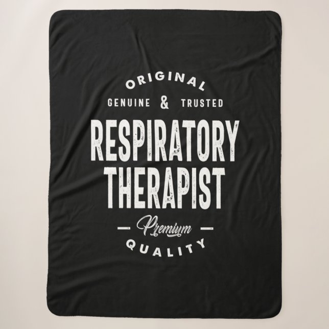 Atmungstherapeut Job Title Gift Sherpadecke (Vorderseite)