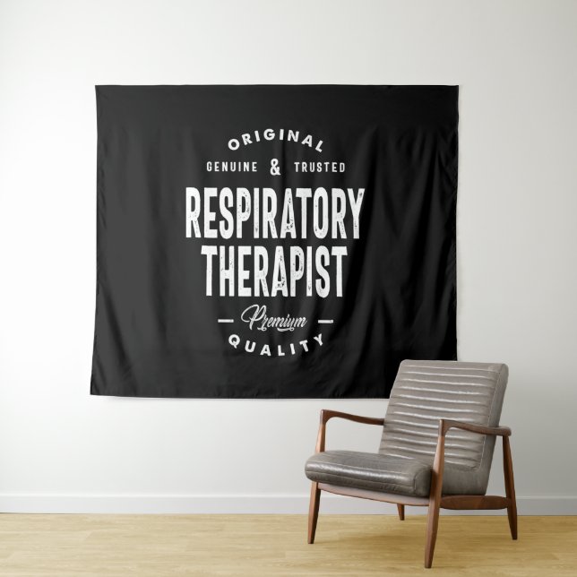 Atmungstherapeut Job Title Gift Wandteppich (Beispiel (Horizontal))