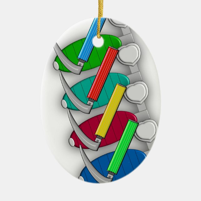 Atmungstherapeut-Kunst-Geschenke Keramikornament (Vorne)