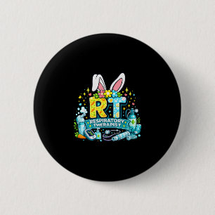 Atmungstherapeut Osterhase lustiger RT Humor  Button