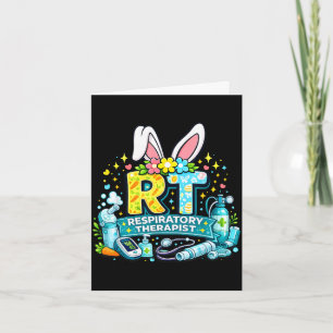 Atmungstherapeut Osterhase lustiger RT Humor  Karte
