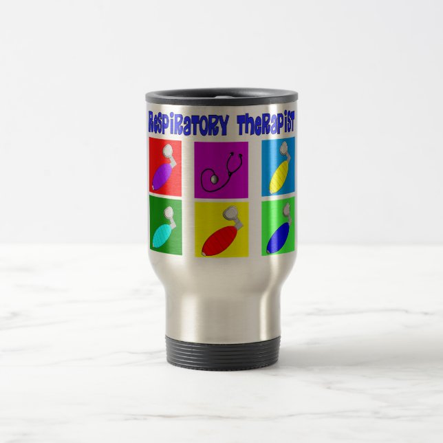 Atmungstherapeut-Pop-Kunst-Entwurfs-Geschenke Reisebecher (Mittel)