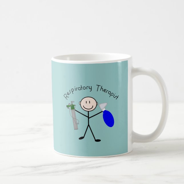 Atmungstherapeut-Stock-Person Kaffeetasse (Rechts)