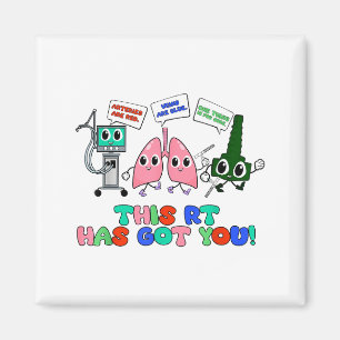 Atmungstherapeut Valentinstag-Design Lunge  Magnet