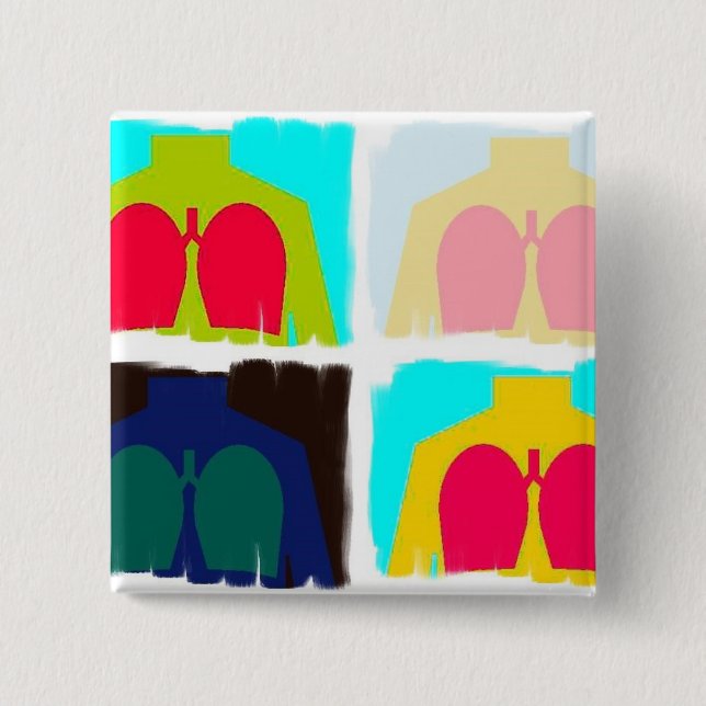 Atmungstherapie-Röntgenstrahl-Lunge-Knopf Button (Vorderseite)