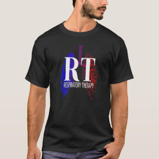 Atmungstherapie - RT - RRT - CRT - Lungen-Design T-Shirt