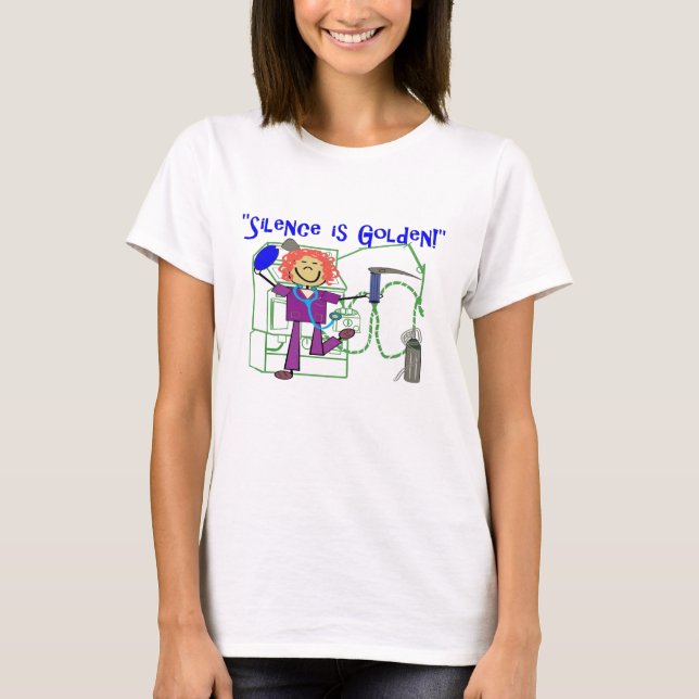 Atmungstherapie RUHE IST GOLDENER T - Shirt (Vorderseite)