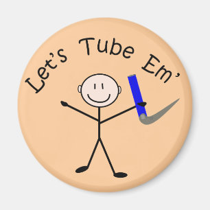 Atmungstherapie-Stock-Person "ließ uns Rohr-EM " Magnet