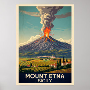 Ätna Sicily V03 Poster