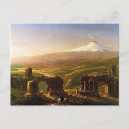 Ätna von Taormina, Ruinen des Vulkans Postkarte
