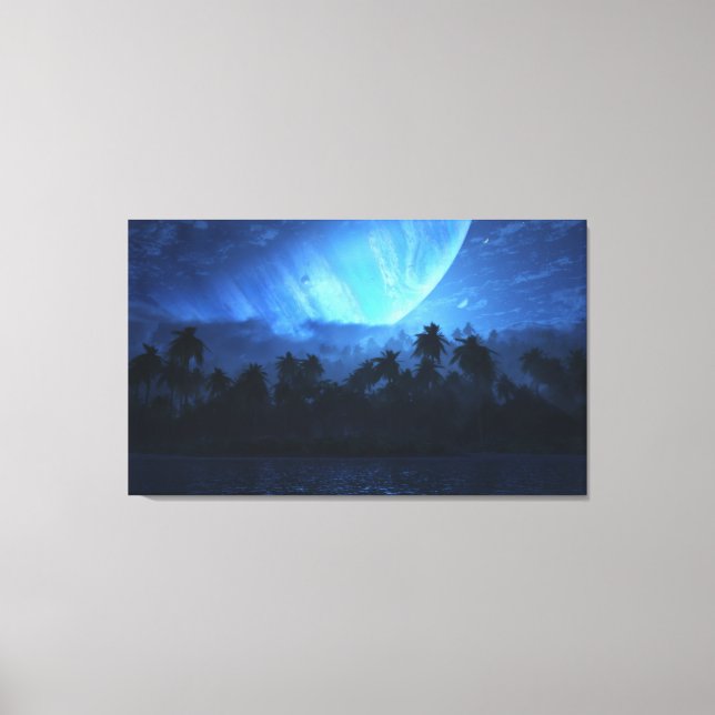 Atoll (Nacht) Leinwanddruck (Vorderseite)