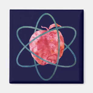 Atom Apple Magnet