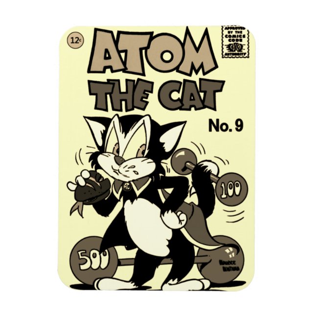 ATOM die Katze Flexibler Magnet (Vertikal)