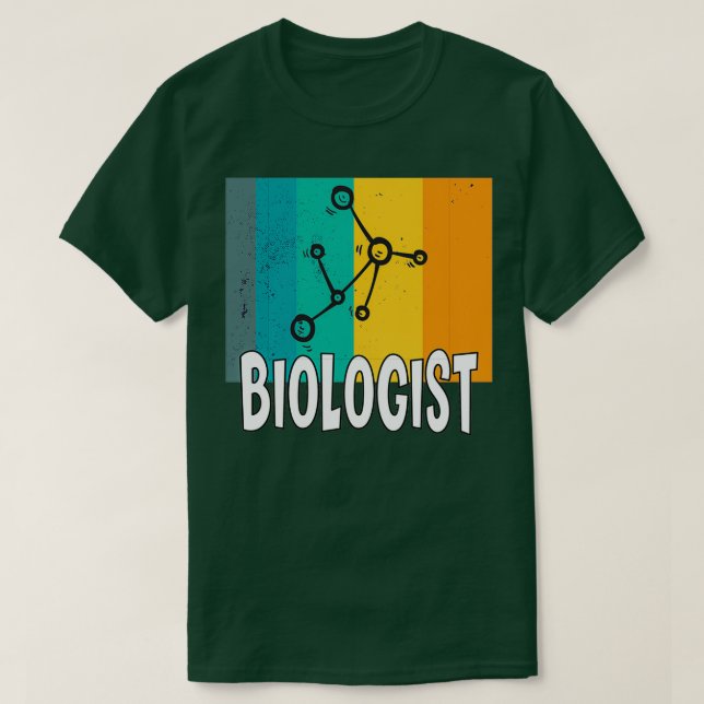 Atom Molecule Biologie Lehrer Geschenkidee T-Shirt (Design vorne)