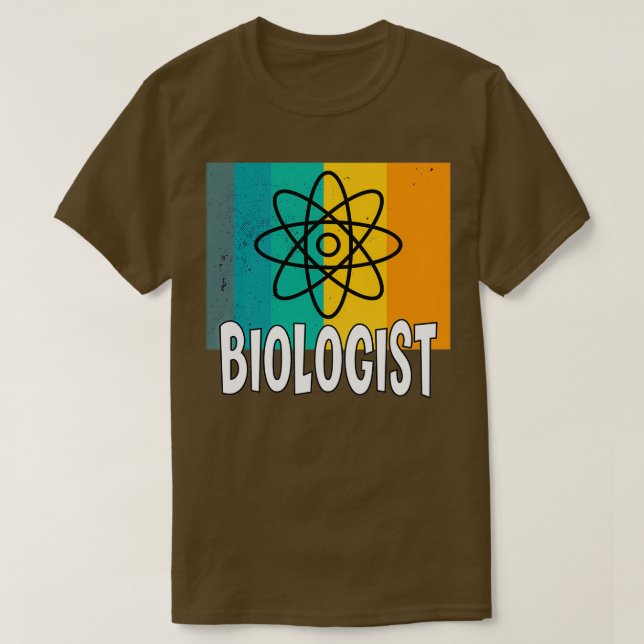 Atom Molecule Wissenschaftsbiologie Lehrer Geschen T-Shirt (Design vorne)
