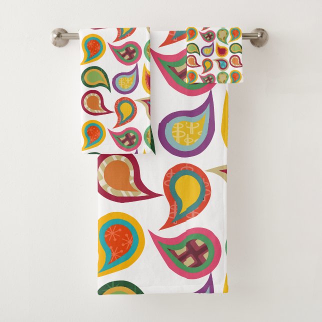 Atom Paisleys  Badhandtuch Set (Insitu)