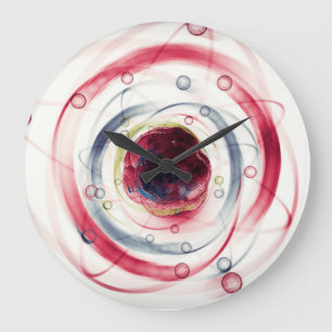 Atom Particle Clock Große Wanduhr