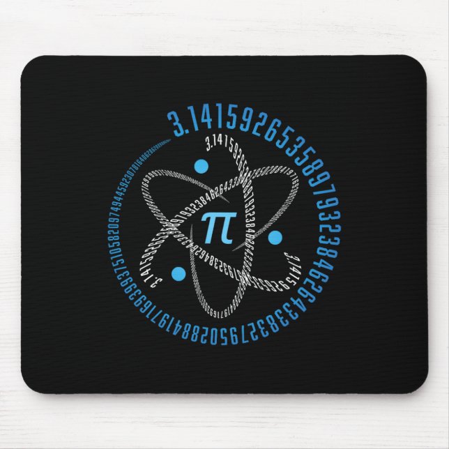 Atom Pi Math Science Stem Gift 3,14 Pi Day Mousepad (Vorne)