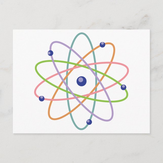 Atom Postkarte (Vorderseite)
