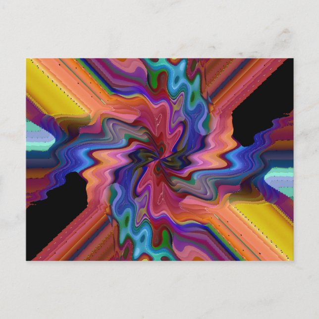 Atom Smashing Postkarte (Vorderseite)