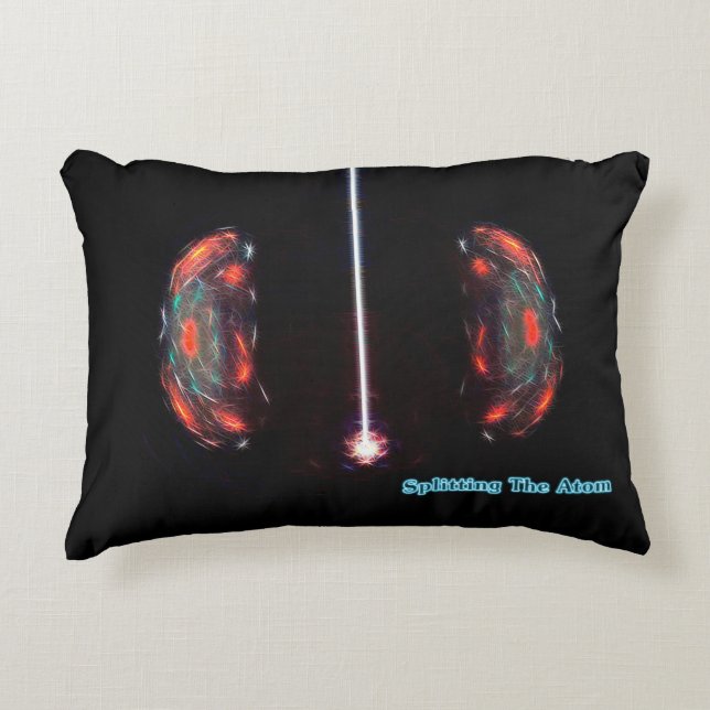 Atom spalten zierkissen (Vorderseite)