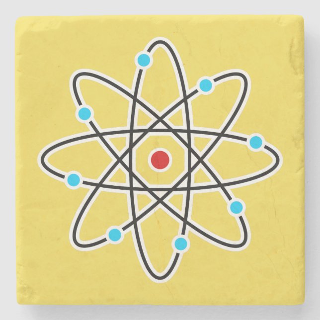 Atom Steinuntersetzer (Vorderseite)
