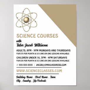 Atom Symbol, Kurswerbung Poster