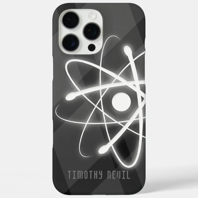 Atom Symbol | Wissenschaftliche Regeln iPhone 16 Pro Max Hülle (Rückseite)