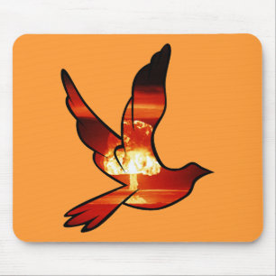 Atom-Tauben-Pilzwolken-Mousepad-Mauspad Mousepad