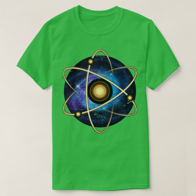 Atom Universe Quantenphysik T-Shirt (Design vorne)