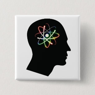 Atom-Verstand - Knopf Button