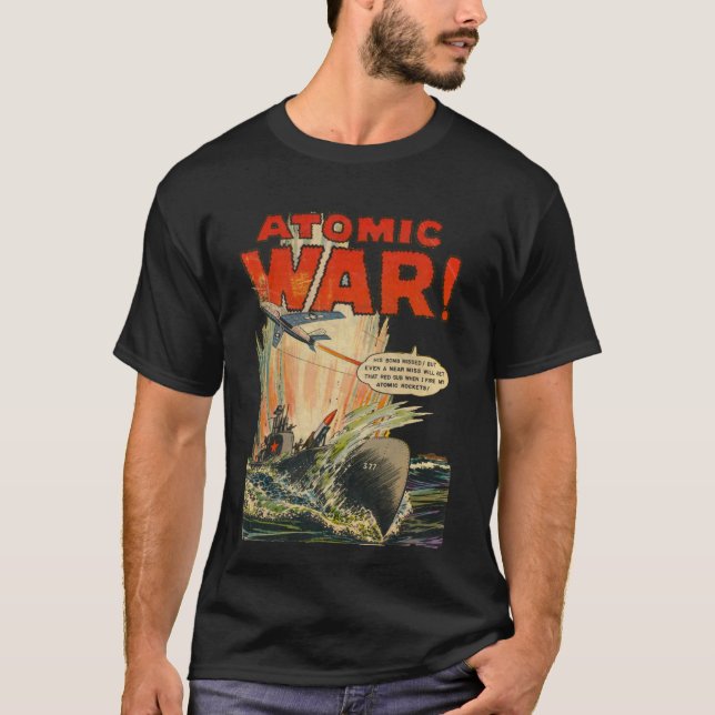 Atom War #2 - Kunst des Goldenen Comic  T-Shirt (Vorderseite)