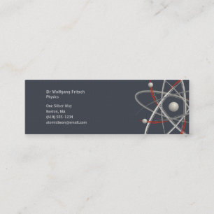 Atom - Wissenschaftler-Visitenkarte Mini Visitenkarte