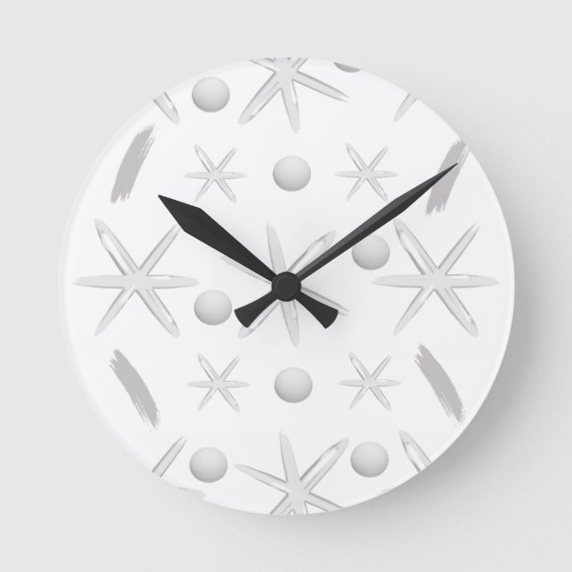 Atomar-Uhr Runde Wanduhr (Vorderseite)