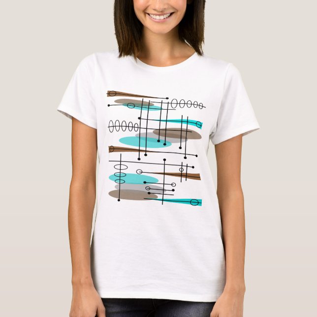 Atomära inspirierter Mitte- des T-Shirt (Vorderseite)