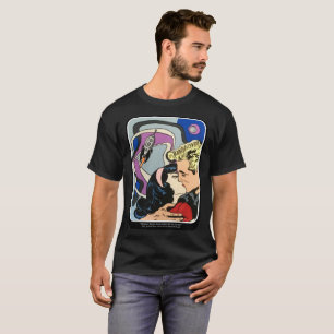 Atomarabstraktes die Kussauf wiedersehen Malerei T-Shirt