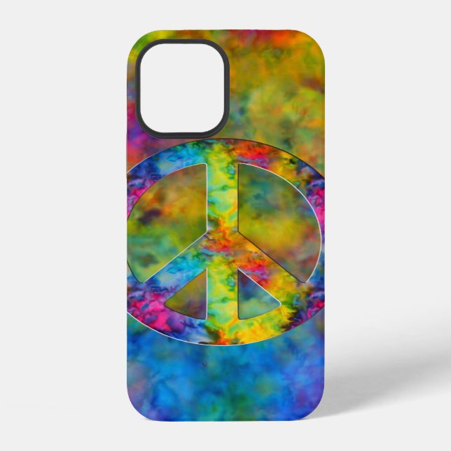 [Atomare Batik]  Psychodelische Regenbogenfarben iPhone Hülle (Rückseite)