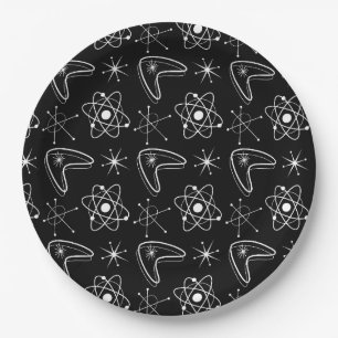 Atomare Formen MidCentury Modern Weihnachten MCM Pappteller