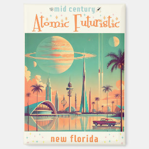 Atomare futuristische neue Florida Magnet