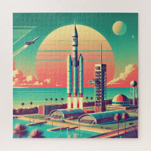 Atomare futuristische neue Startrampe in Florida
