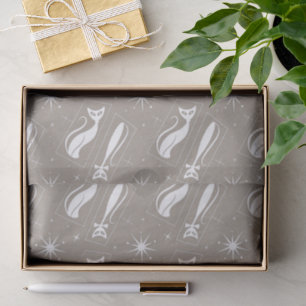 Atomare Sternkatze MidCentury Modern Weihnachten M Seidenpapier