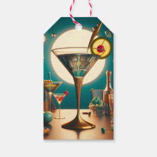 Atomarer futuristischer Leiterplatten-Martini Geschenkanhänger