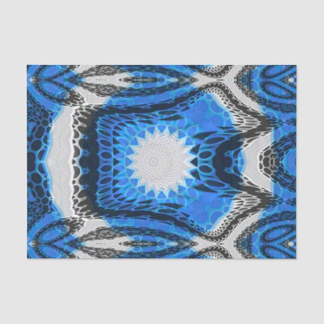 Atomares Blau Seidenpapier (Vorderseite)