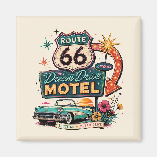 Atomarisches Neon-Wegweisergeschenk Magnet (Vorne)