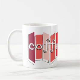 Atomart Retro Coffeetime Kaffee-Tasse (rot) Kaffeetasse