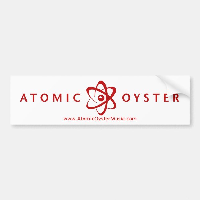 AtomAutoaufkleber der auster (Alt-Logo) (rot) Autoaufkleber (Vorne)