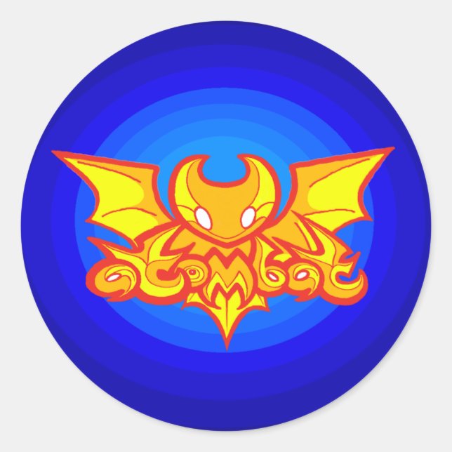 atombat Logo v2 Aufkleber (Vorderseite)